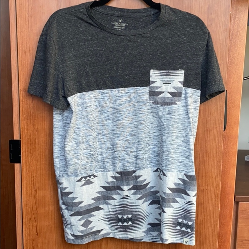 American Eagle Seriously Soft Tribal Tee